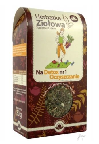 HERBATA ZIOŁOWA NA DETOX NR 1 OCZYSZCZANIE 80g NATURA WITA
