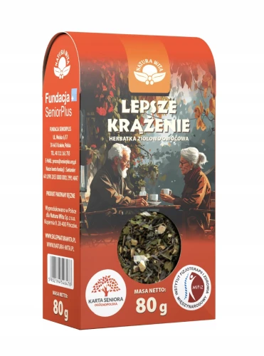 HERBATA ZIOŁOWO OWOCOWA LEPSZE KRĄŻENIE 80g NATURA WITA