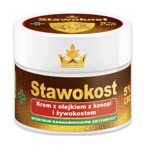 STAWOKOST KREM Z OLEJKIEM KONOPNYM I ŻYWOKOSTEM CBD DO MASAŻU 150 ML