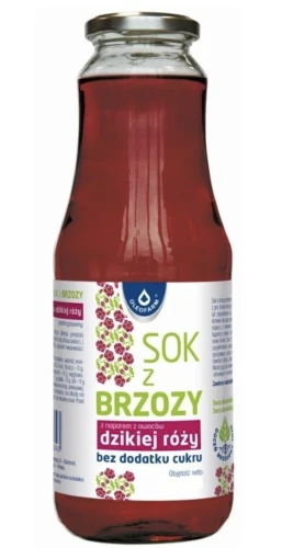 Sok z brzozy z dziką różą bez cukru 990 ml