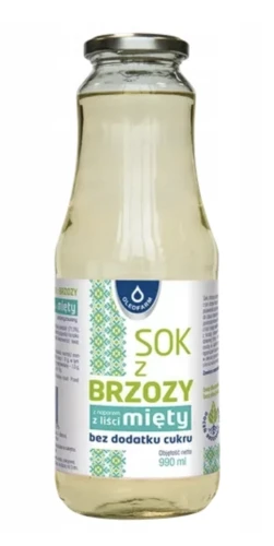 Sok z brzozy z miętą bez dodatku cukru 990ml