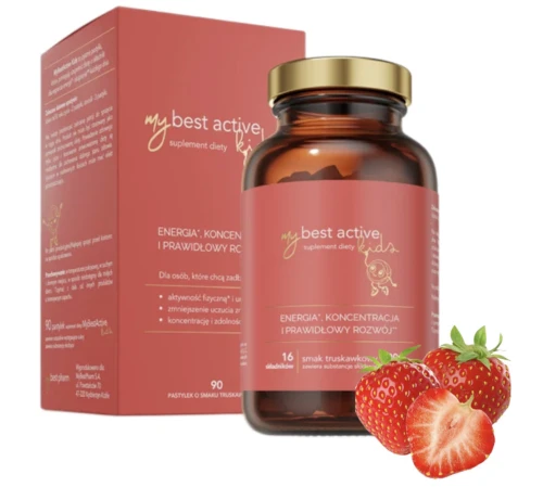 MyBest Active Kids WSPARCIE ENERGII, KONCENTRACJI U DZIECI 90 pastylek