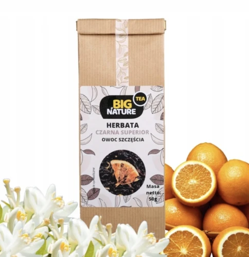 Herbata czarna Z POMARAŃCZĄ EARL GREY OWOC SZCZĘŚCIA 50g