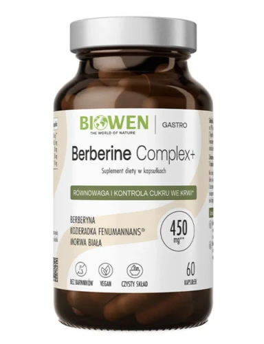 Berberine complex+ insulinooporność cukrzyca 60 kaps Biowen