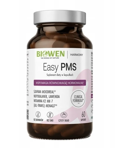 Easy PMS WSPARCIE KOBIET W OKRESIE NAPIĘCIA I DYSKOMFORTU 60 kaps Biowen