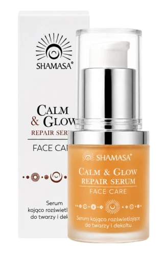 CALM & GLOW  SERUM KOJĄCO ROZŚWIETLAJĄCE SERUM DO TWARZY I DEKOLTU 30 ML