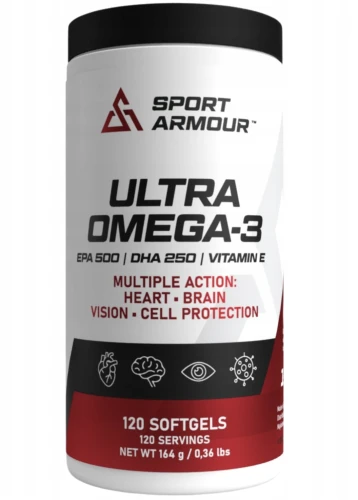 SPORT ARMOUR ULTRA OMEGA 3 1000 MG  WIT. E 120 KAPSUŁEK