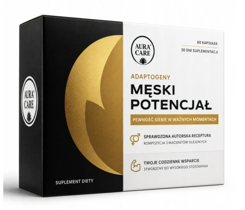 Aura Care Męski Potencjał ENERGIA, LIBIDO I WITALNOŚĆ 60 kapsułek