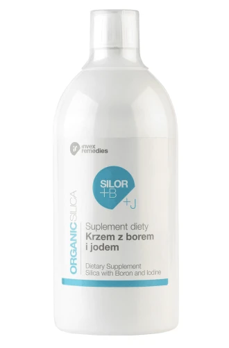 SILOR+B+J z krzemem borem i jodem WSPARCIE SKÓRY, UKŁADU NERWOWEGO I TARCZYCY 1000ml