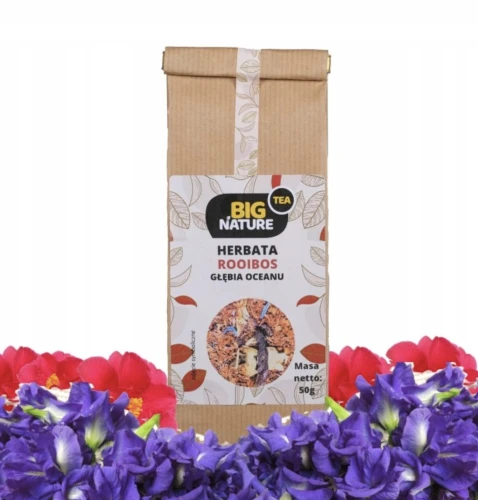 Herbata ROOIBOS GLĘBIA OCEANU dodatek kwiatów 50g