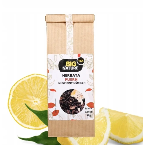Herbata czerwona PUERH NIEWINNY UŚMIECH cytrusowa 50g