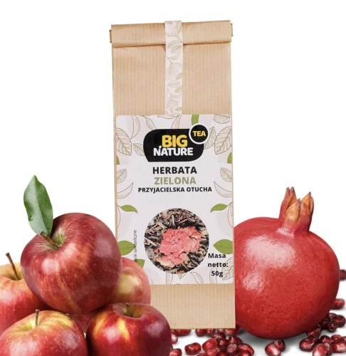 Herbata zielona SERCE NATURY jabłko i granat 50g
