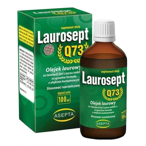 Laurosept Q73 OLEJEK LAUROWY W KROPLACH  100ml