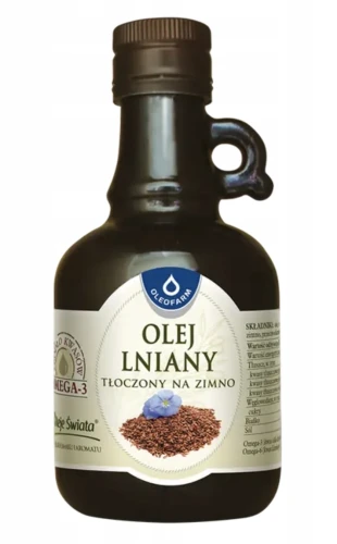 Olej lniany Tłoczony na Zimno 250 ml Oleofarm