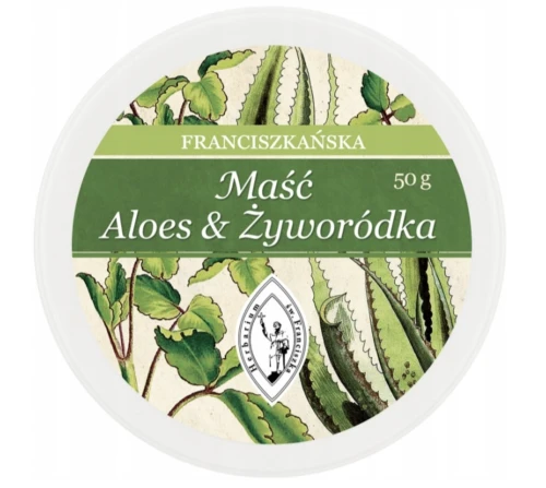 Franciszkańska Maść Aloes & Żyworódka 50 g na suchą i podrażnioną skórę