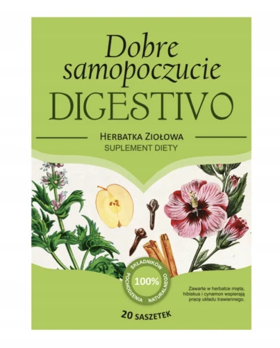 Dobre Samopoczucie DIGESTIVO 20 sasz. NA TRAWIENIE I KOMFORT JELIT