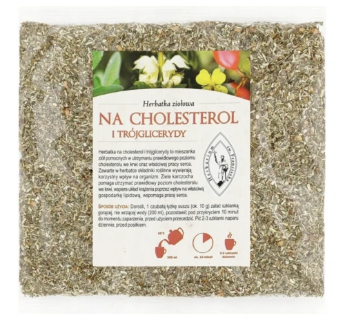 Franciszkańska Herbatka ziołowa NA CHOLESTEROL I TRÓJGLICERYDY 100 g WSPARCIE LIPIDÓW