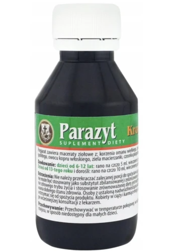 Franciszkańskie Krople PARAZYT 100 ml WSPARCIE UKŁADU POKARMOWEGO