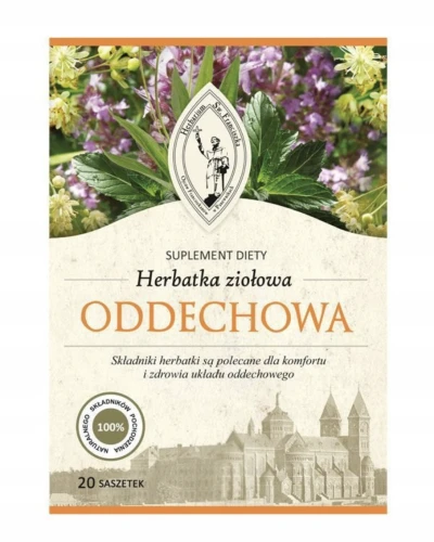 Franciszkańska Herbatka ODDECHOWA 20x5 g NA DROGI ODDECHOWE