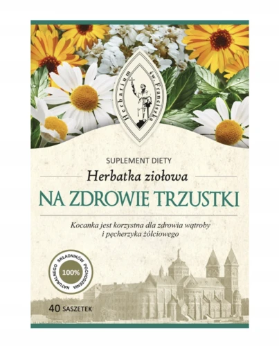 Franciszkańska Herbatka NA ZDROWIE TRZUSTKI 40x3 g NA WSPARCIE TRAWIENIA