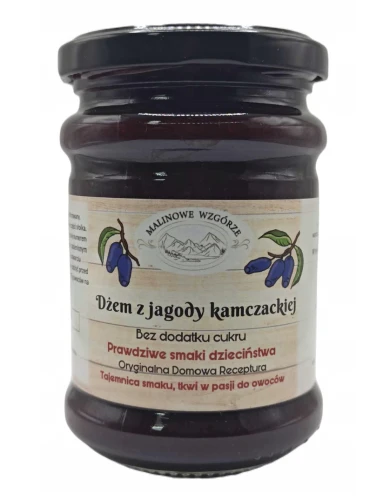 Malinowe Wzgórze Dżem z Jagody Kamczackiej Bez Cukru 270 g 97% Owoców Naturalny