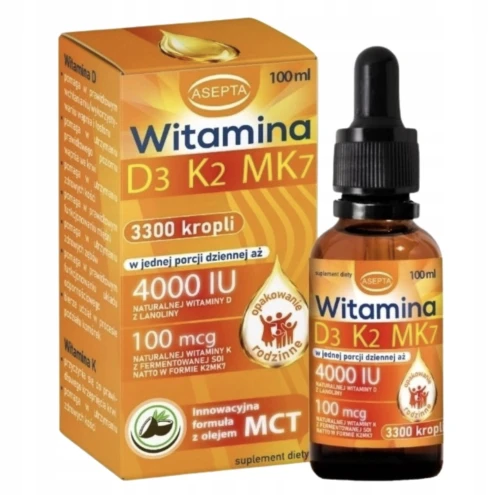 Asepta Witamina ADEK Forte Krople 100 ml Olej MCT