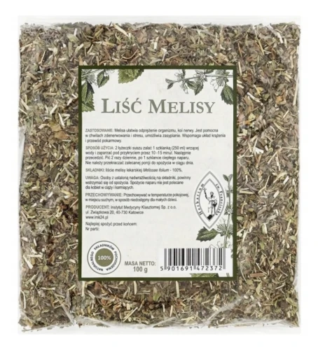 Herbarium Św. Franciszka Liść Melisy 100 g Melisa Lekarska Zioła Suszone Napar