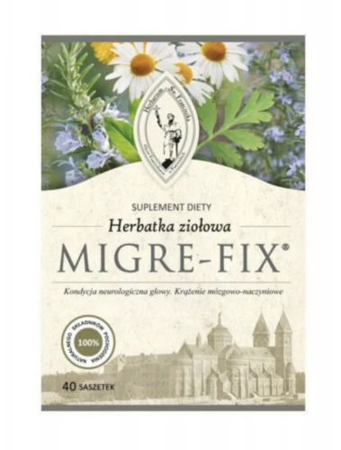 Herbarium Św. Franciszka Herbatka MIGRE-FIX 40 saszetek – Ziołowa FIX 120 g