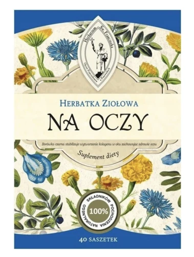 Herbarium Św. Franciszka Herbatka NA OCZY 40 saszetek – Wsparcie Wzroku 120 g