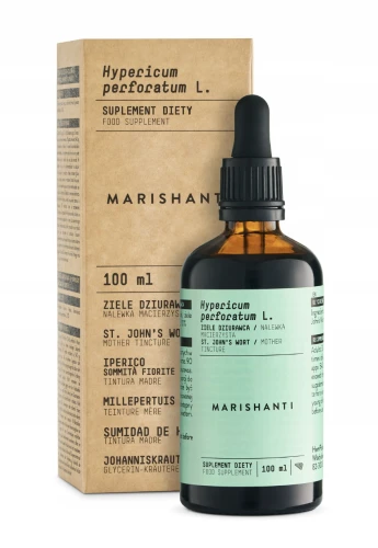 Nalewka Glicerynowa z Dziurawca 10% Bezalkoholowa 100 ml – Marishanti