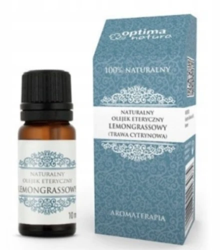 Optima Natura OLEJEK LEMONGRASSOWY NA KONCENTRACJĘ I ENERGIĘ 10 ml