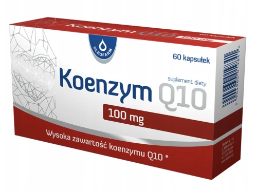 Oleofarm Koenzym Q10 100 mg NA SERCE, ENERGIĘ I OCHRONĘ KOMÓREK 60 kaps.