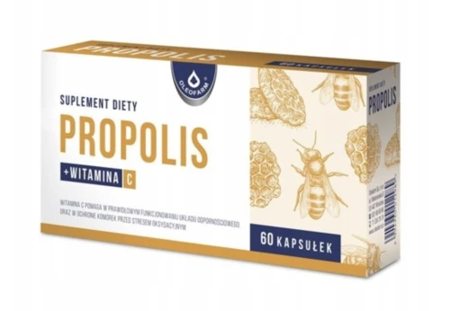Oleofarm Propolis NA ODPORNOŚĆ I OCHRONĘ KOMÓREK z witaminą C