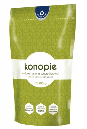 Konopie mielone 200g Oleofarm