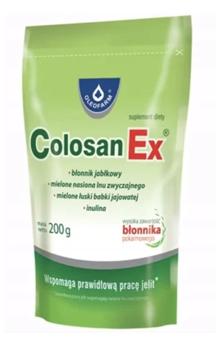 Colosan EX BŁONNIK NA TRAWIENIE I PRAWIDŁOWĄ PRACĘ JELIT 200 g