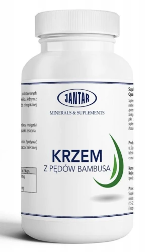 Jantar Krzem Organiczny NA WŁOSY, SKÓRĘ I PAZNOKCIE 90 kaps.