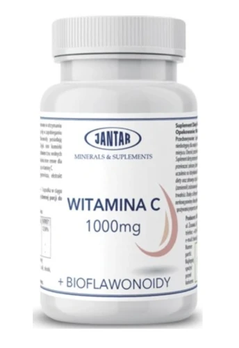 Jantar Witamina C 1000 mg NA ODPORNOŚĆ + Bioflawonoidy 90 kaps.