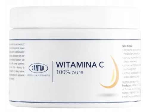 Jantar Witamina C Pure 1000 mg NA ODPORNOŚĆ W PROSZKU 500 g