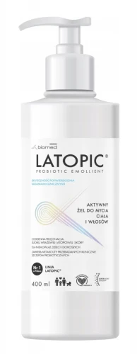 Latopic Żel 400 ml – DO MYCIA CIAŁA I WŁOSÓW, SKÓRA ATOPOWA