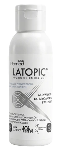 Latopic Aktywny Żel do mycia ciała i włosów 40ml