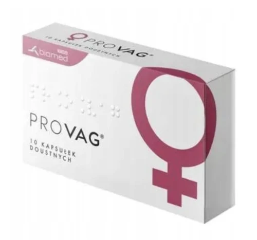 PROVAG 10 kapsułek – NA FLORĘ INTYMNĄ I PO ANTYBIOTYKOTERAPII