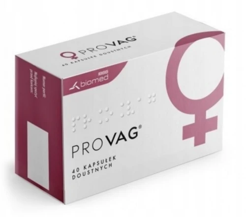 PROVAG 40 kapsułek – NA FLORĘ INTYMNĄ I PO ANTYBIOTYKOTERAPII