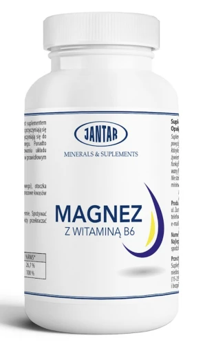 Jantar Magnez + Witamina B6 90 kaps. – NA MIĘŚNIE I NERWY