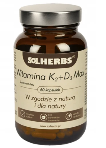 Solherbs K2+D3 Max 60 kaps. – NA KOŚCI I ODPORNOŚĆ