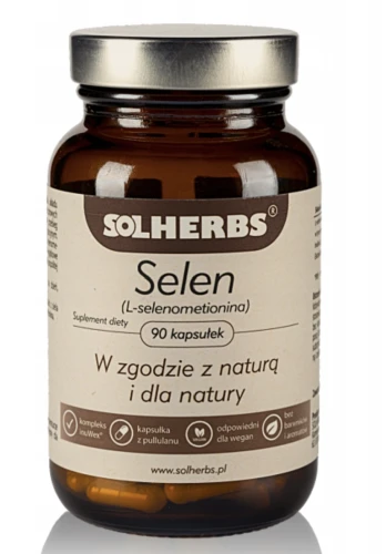 SOLHERBS Selen 200 µg 90 kaps. – NA TARCZYCĘ, WŁOSY I PAZNOKCIE