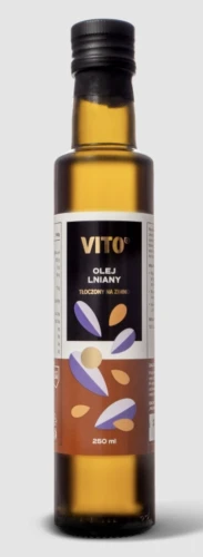 Vito Olej Lniany OMEGA-3 NA SERCE TŁOCZONY NA ZIMNO