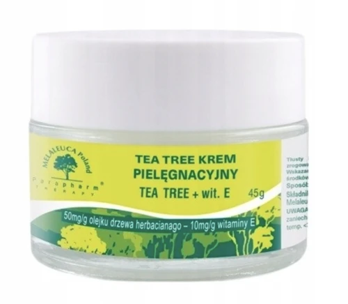 Melaleuca Tea Tree Krem z witaminą E 45 g – NA SUCHĄ I SZORSTKĄ SKÓRĘ