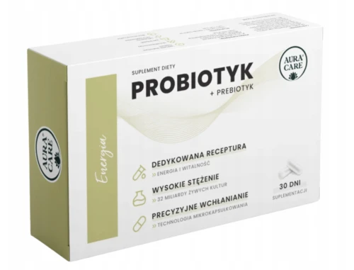 Probiotyk Energia Aura Care 30 kapsułek – probiotyk z prebiotykiem