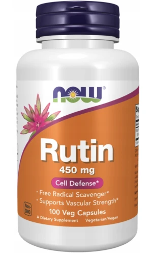 NOW FOODS RUTYNA 450 MG 100 KAPS. – NA ODPORNOŚĆ I NACZYNIA