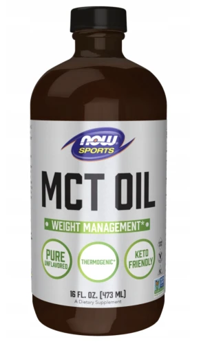 NOW FOODS MCT OIL 473 ML – NA ENERGIĘ I UZUPEŁNIENIE DIETY